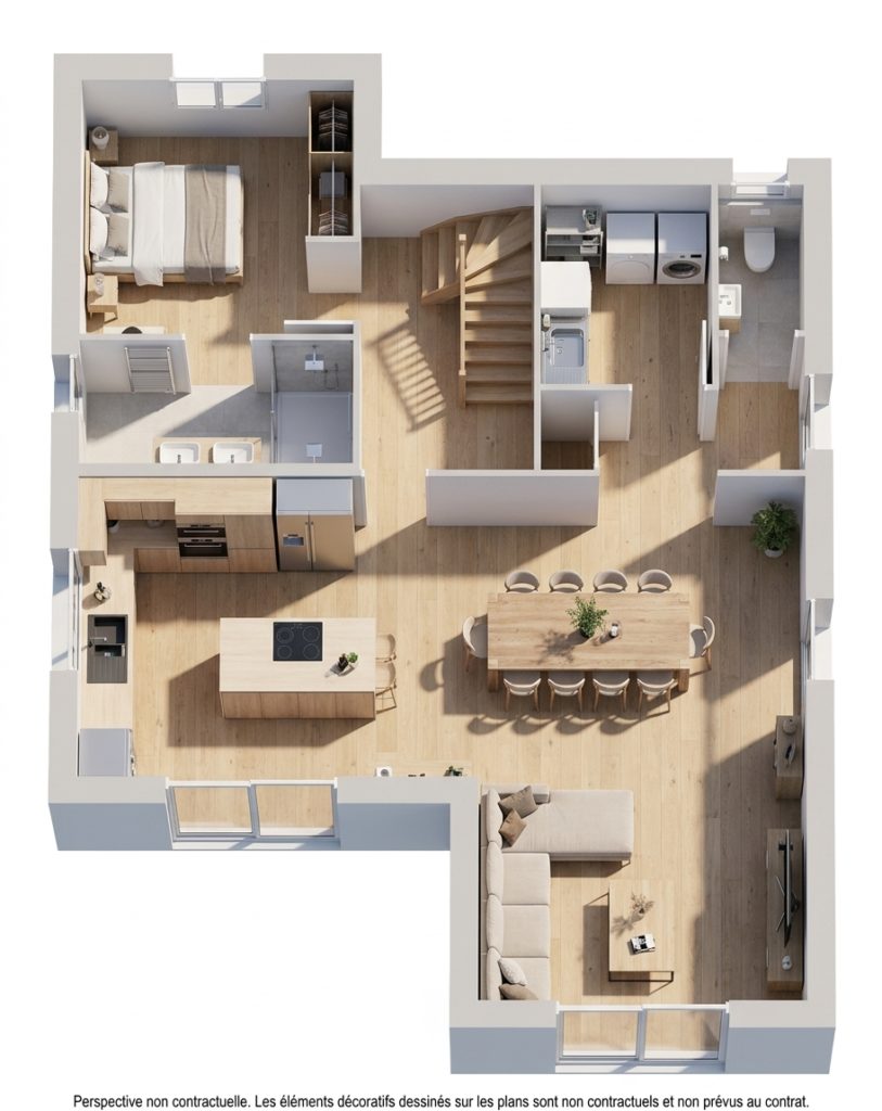 Maison+Terrain de 5 pièces avec 4 chambres à Guern 56310 – 250351 € - GMA-26-10-22-112