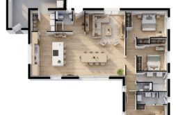 Maison+Terrain de 4 pièces avec 3 chambres à Gourin 56110 – 261544 € - SLG-26-10-22-99