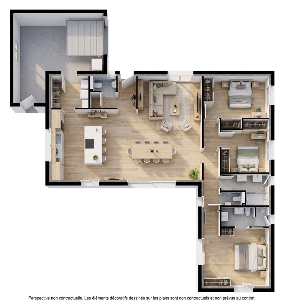 Maison+Terrain de 4 pièces avec 3 chambres à Plogonnec 29180 – 289324 € - MBEN-26-10-23-7