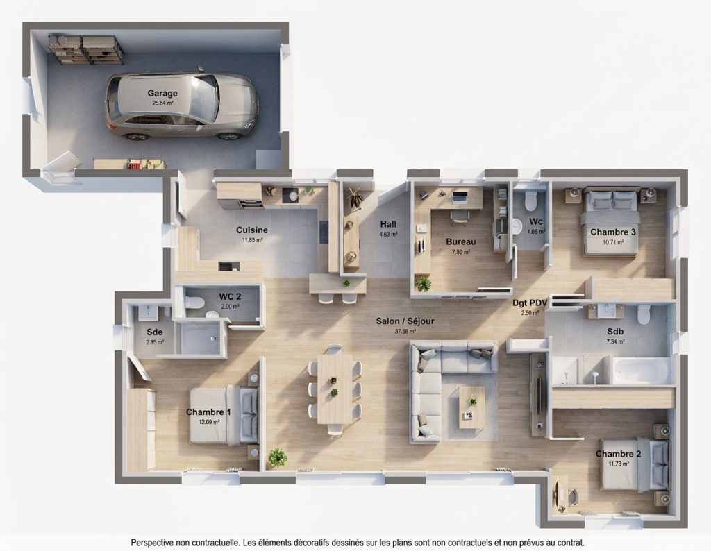 Maison+Terrain de 4 pièces avec 3 chambres à Calan 56240 – 316595 € - PIBO-26-10-22-122