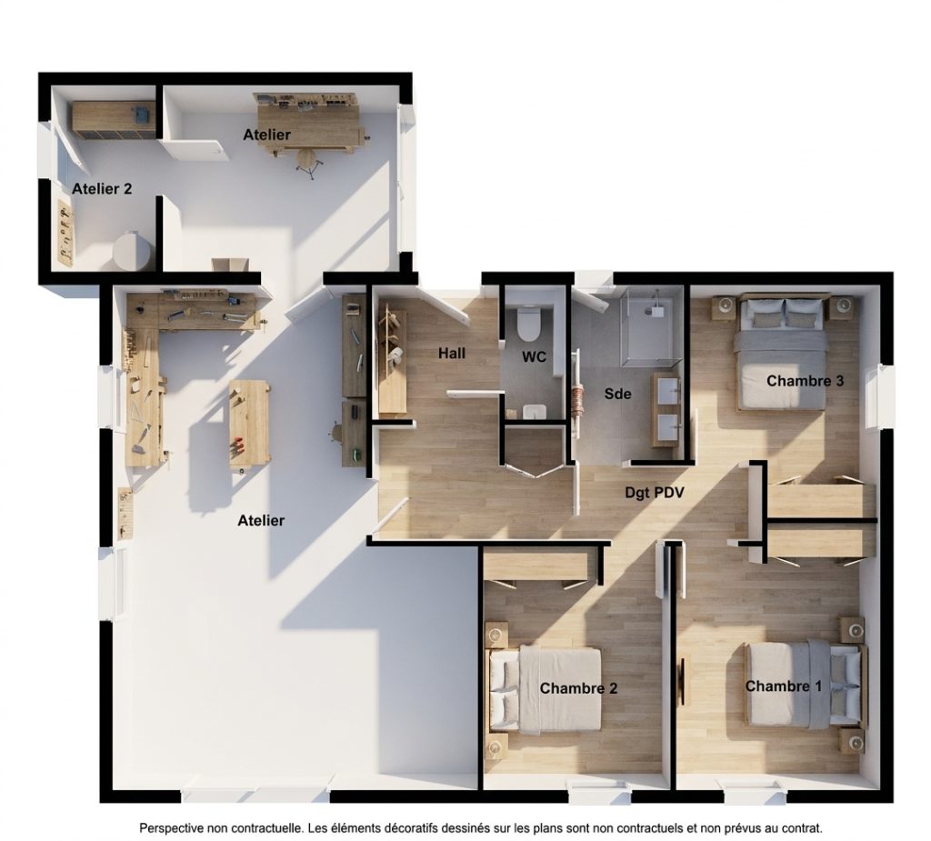 Maison+Terrain de 4 pièces avec 3 chambres à CALAN 56240 – 265335 € - SLG-26-10-22-82