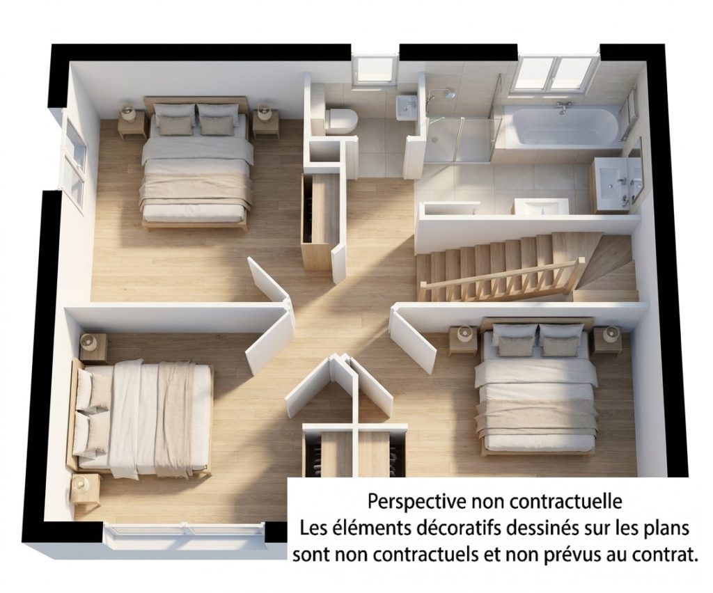 Maison+Terrain de 5 pièces avec 4 chambres à Riantec 56670 – 358392 € - GMA-26-10-22-80