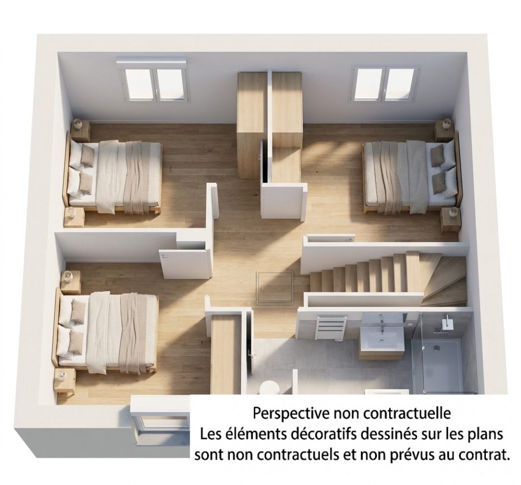 Maison+Terrain de 3 pièces avec 2 chambres à Elliant 29370 – 305673 € - ALMI-26-10-28-3
