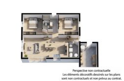 Maison+Terrain de 3 pièces avec 2 chambres à Saint-Martin-des-Champs 29600 – 183297 € - VVAN-26-10-22-228