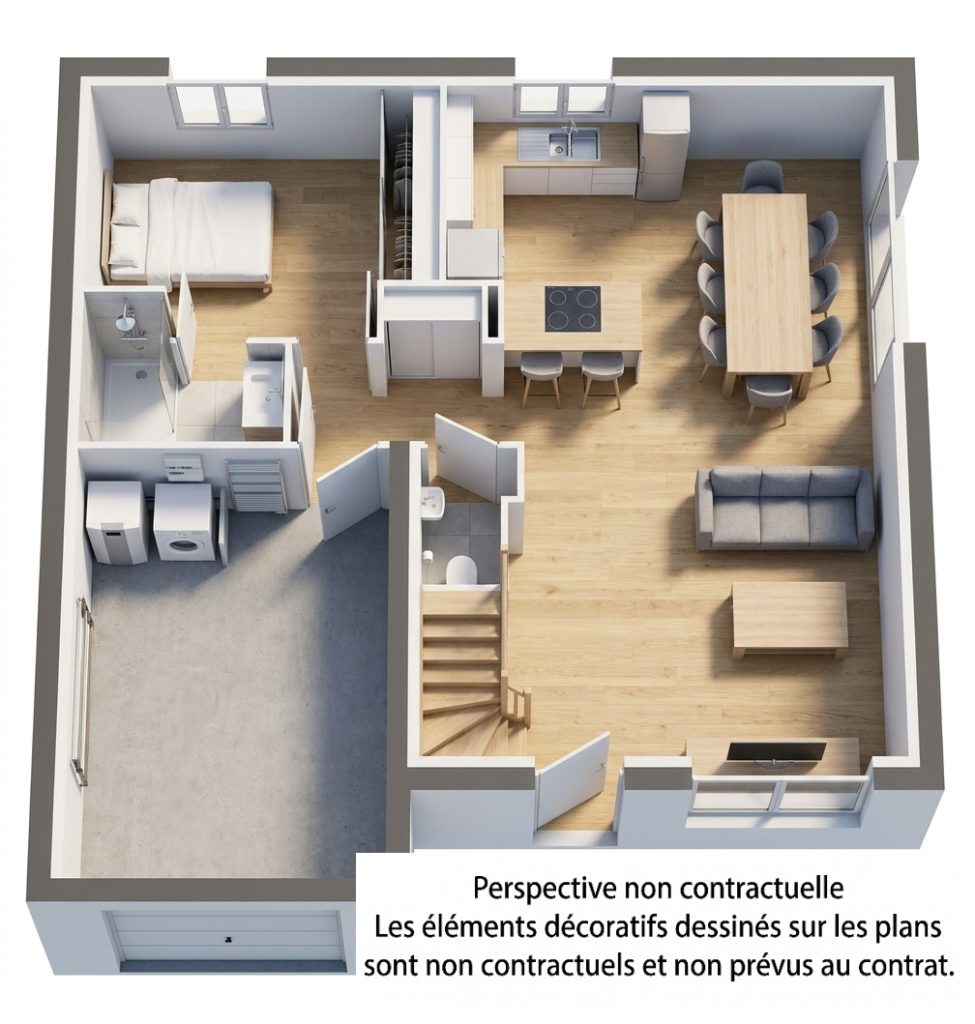 Maison+Terrain de 4 pièces avec 3 chambres à Saint-Gondran 35630 – 213242 € - HHE-26-10-22-91