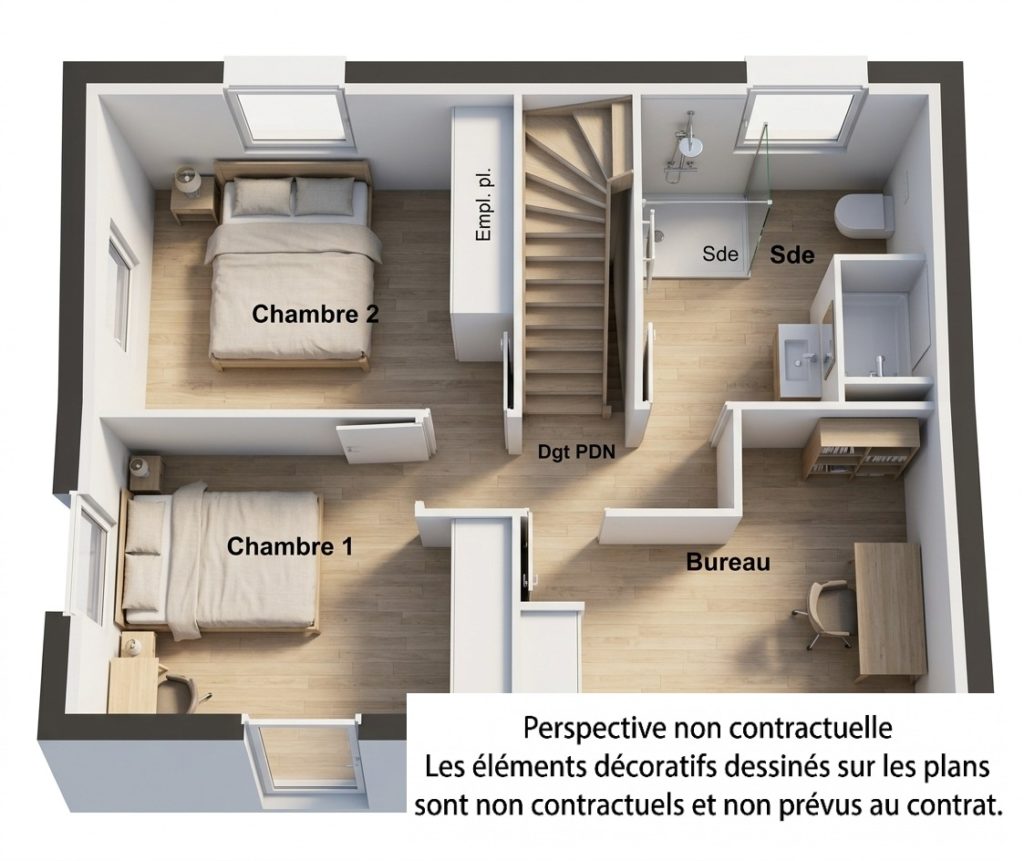 Maison+Terrain de 3 pièces avec 2 chambres à Plouedern 29800 – 241510 € - NCHA-26-10-22-32