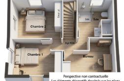 Maison+Terrain de 3 pièces avec 2 chambres à Guilers 29820 – 234760 € - NCHA-26-10-24-3