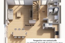 Maison+Terrain de 3 pièces avec 2 chambres à Dol-de-Bretagne 35120 – 196760 € - HHE-26-10-22-58