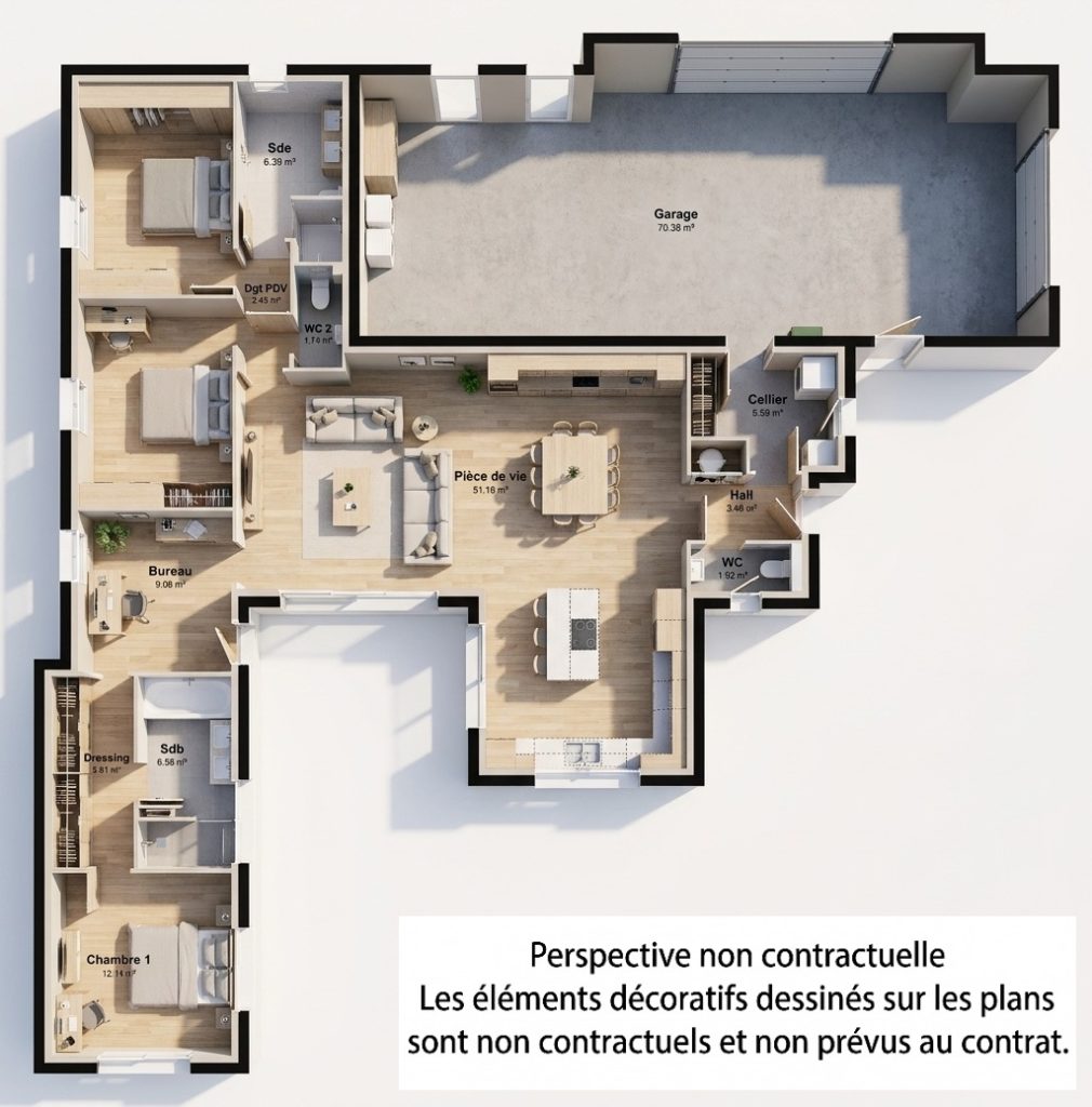 Maison+Terrain de 4 pièces avec 3 chambres à Buzet-sur-Tarn 31660 – 474099 € - NIMA-26-10-22-118