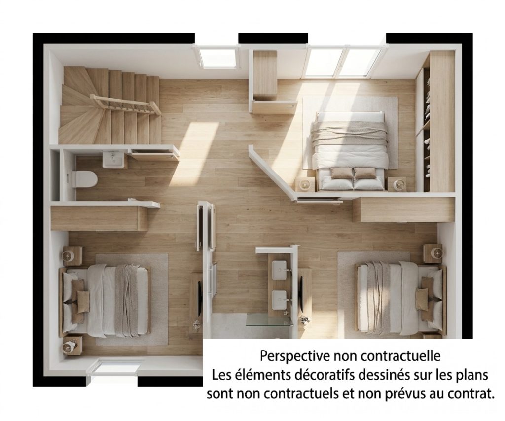 Maison+Terrain de 5 pièces avec 4 chambres à DREMIL-LAFAGE 31280 – 410801 € - NIMA-26-10-29-4