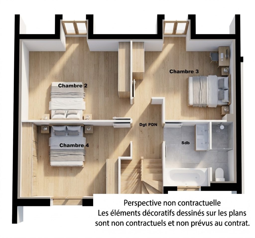 Maison+Terrain de 5 pièces avec 4 chambres à Ploufragan 22440 – 307844 € - ANLE-26-10-29-23