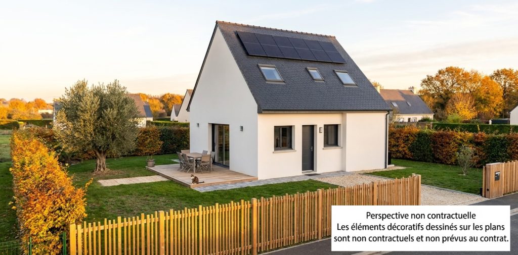 Maison+Terrain de 4 pièces avec 3 chambres à Guilers 29820 – 237300 € - FGUE-26-10-29-162