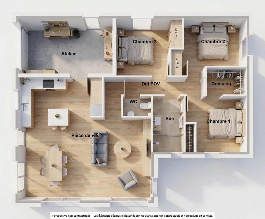 Maison+Terrain de 4 pièces avec 3 chambres à Saint-Quay-Portrieux 22410 – 243523 € - ANLE-26-10-29-37