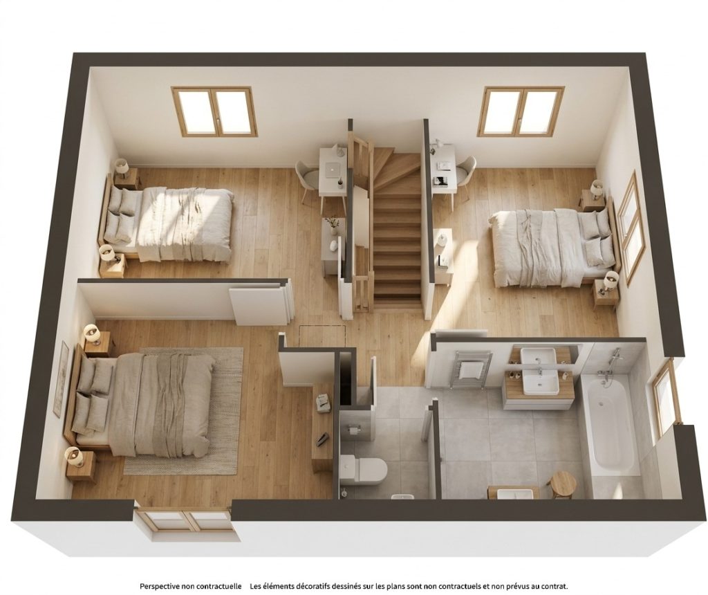 Maison+Terrain de 4 pièces avec 3 chambres à Sainte-Seve 29600 – 224285 € - RGOB-26-10-29-394