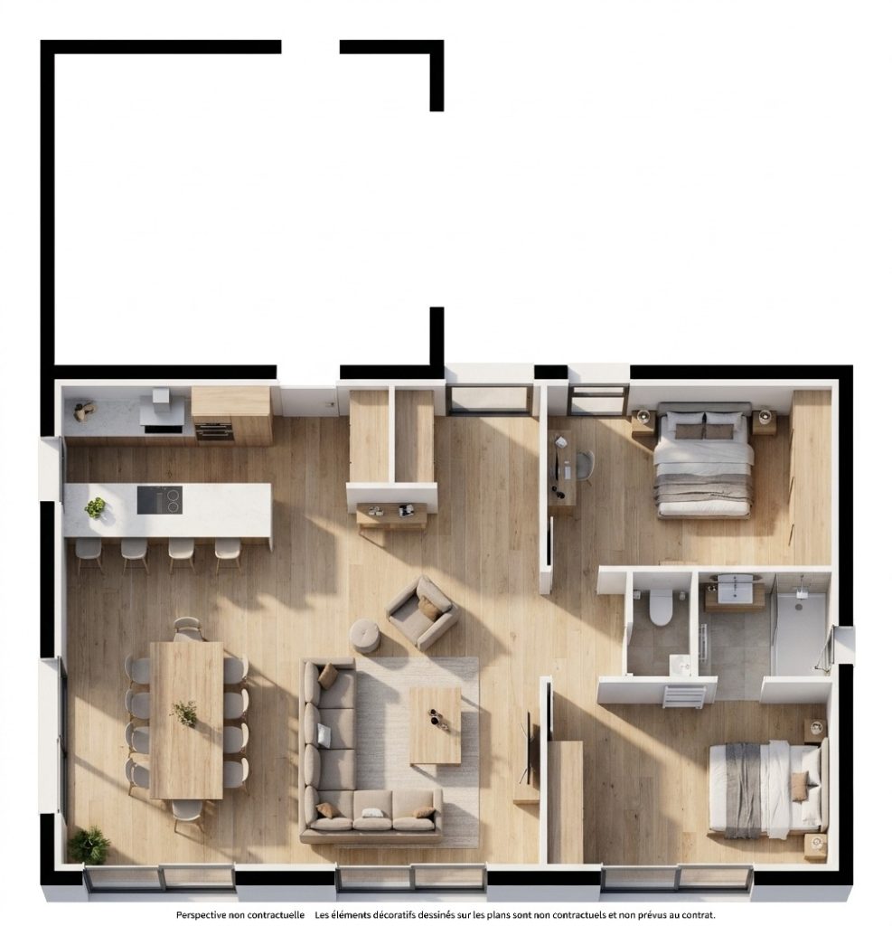 Maison+Terrain de 3 pièces avec 2 chambres à Plerin 22190 – 499006 € - ANLE-26-10-29-49