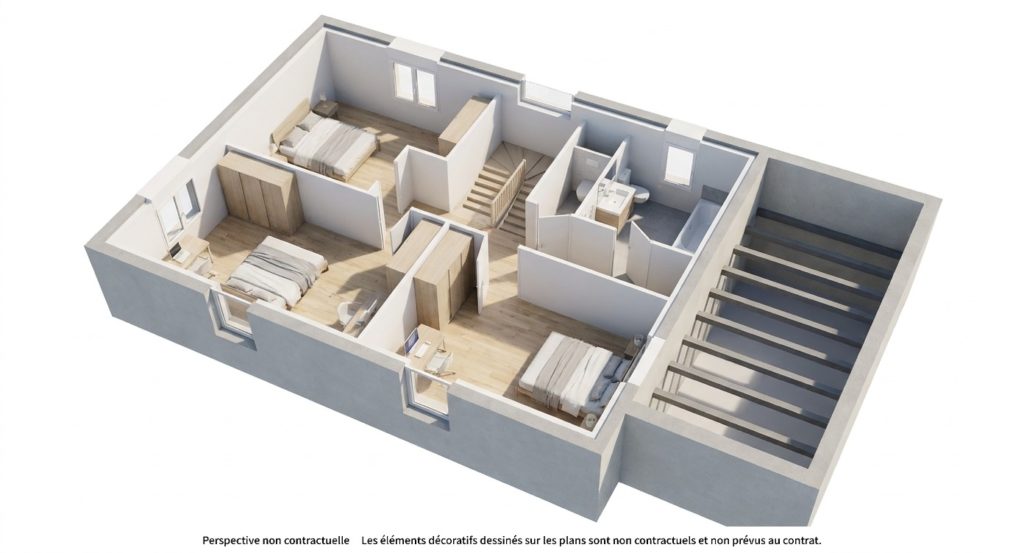 Maison+Terrain de 5 pièces avec 4 chambres à Roscoff 29680 – 402125 € - RGOB-26-10-29-198